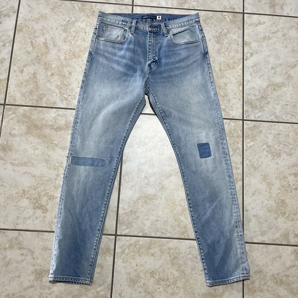 Levi’s Made & Crafted Barrel Crop Skinny Jeans Selvedge Denim Size 32/32 Patch